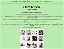 Tablet Screenshot of claregreene.com